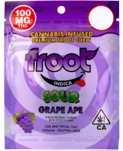 FROOT - Sour Grape 100mg Single Gummy - Froot