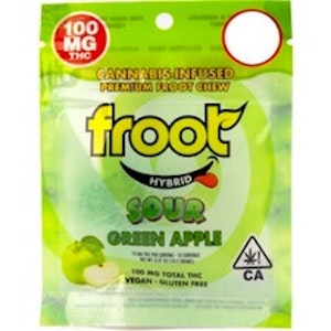 FROOT - Sour Green Apple 100mg Single Gummy - Froot