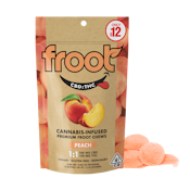 Peach (1:1 CBD:THC) | 100mg CDB + 100mg THC Gummies | FROOT