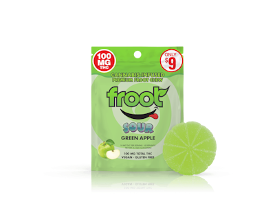 FROOT - Froot - Sour Green Apple - Edible - 1pc - 100mg