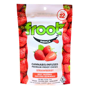 Froot Gummies - Froot Gummies 100mg Strawberry Indica