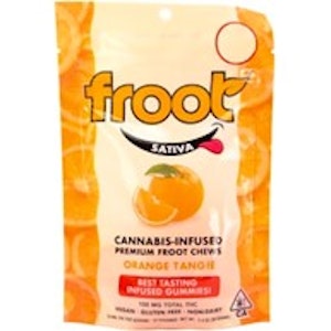 FROOT - Orange Tangie 100mg 10 Pack Gummies - Froot