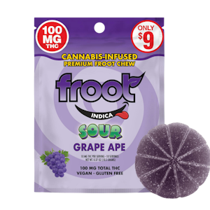 FROOT - Sour Grape (I) | 100mg THC Gummies | FROOT