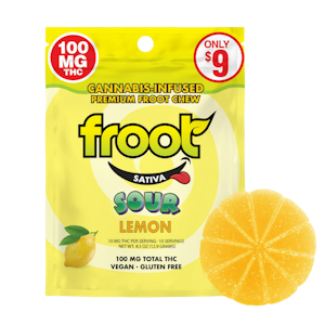 FROOT - Sour Lemon (S) | 100mg THC Gummies | FROOT