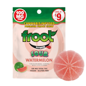 Sour Watermelon (H) | 100mg THC Gummies | FROOT