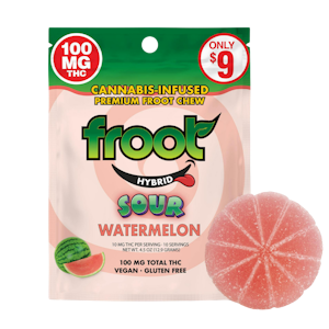 FROOT - Sour Watermelon (H) | 100mg THC Gummies | FROOT