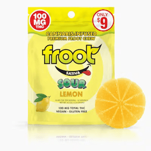 FROOT - Sour Lemon | Single Gummy 100mg