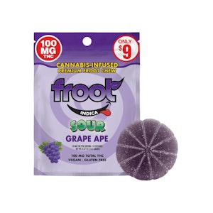 FROOT - SINGLE - SOUR GRAPE 100MG - FROOT