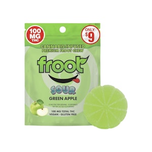 FROOT - SINGLE - SOUR GREEN APPLE 100MG - FROOT