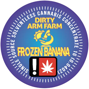 DIRTY ARM FARMS - Frozen Banana Rosin Concentrate | 1g (73µ-149µ Live Hash Rosin)