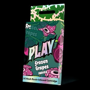 Play Michigan - Frozen Grapes ━ 1g Hash Rosin Infused ━ 510 Cart ━ Play
