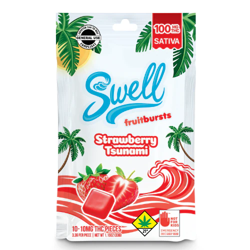 Swell - Surging Strawberry Kiwi - Edible - Sativa Swell - 100mg Main Image