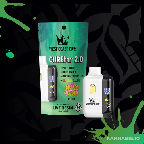 West Coast Cure - Fruit Jellys - WCC 1g Live Resin CUREbar 2.0 All-In-One Main Image