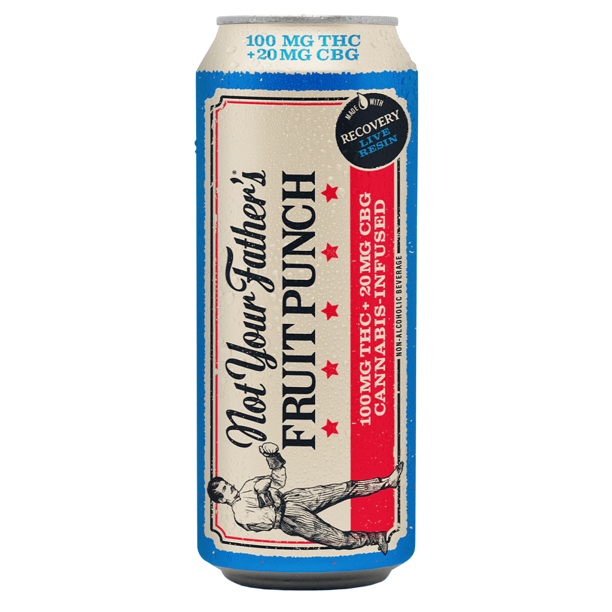 Not Your Father's - Fruit Punch (Recovery) | 16oz 100mg THC:20mg CBG Live Resin Beverage | Not Your Father's Main Image