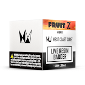 West Coast Cure - Fruit Z Live Resin Badder Concentrate