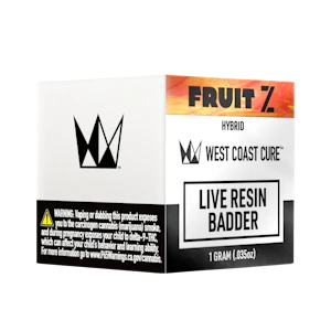 West Coast Cure - Fruit Z (H) | 1g Live Resin Badder | West Coast Cure