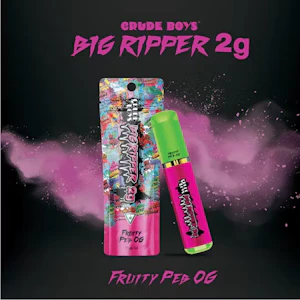 CRUDE BOYS - Crude Boys - Fruity Peb OG 2G Big Ripper All-In-One Disposable