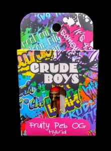 CRUDE BOYS - Fruity Peb OG 1g Cartridge