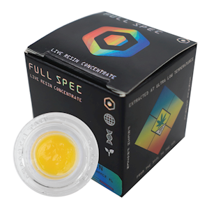 FULL SPEC - Full Spec - Live Resin Badder - 01g - Mr. Nice