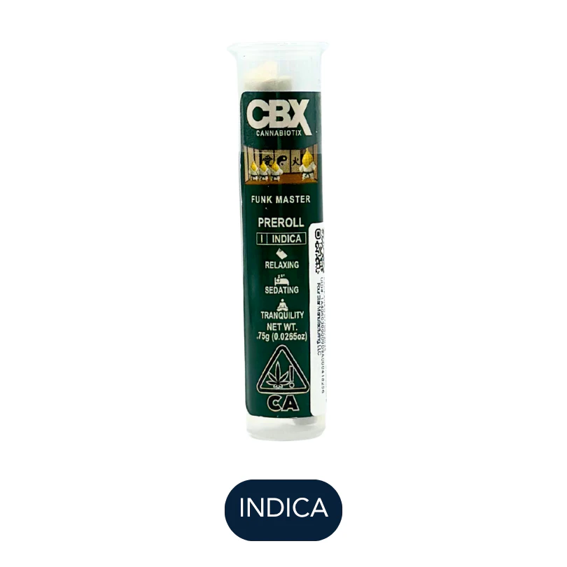 CBX: Cannabiotix - CBX - Funk Master - Preroll - 0.75g Main Image