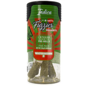 FUZZIES - Delights Watermelon Z 2.5g 5 Pack Infused Pre-Rolls - Fuzzies