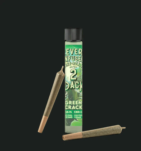 Revert - Green Crack -Sativa- 48.1% THC | 0.75g 2 pack (Infused Pre-Rolls) | Revert   - n10 back