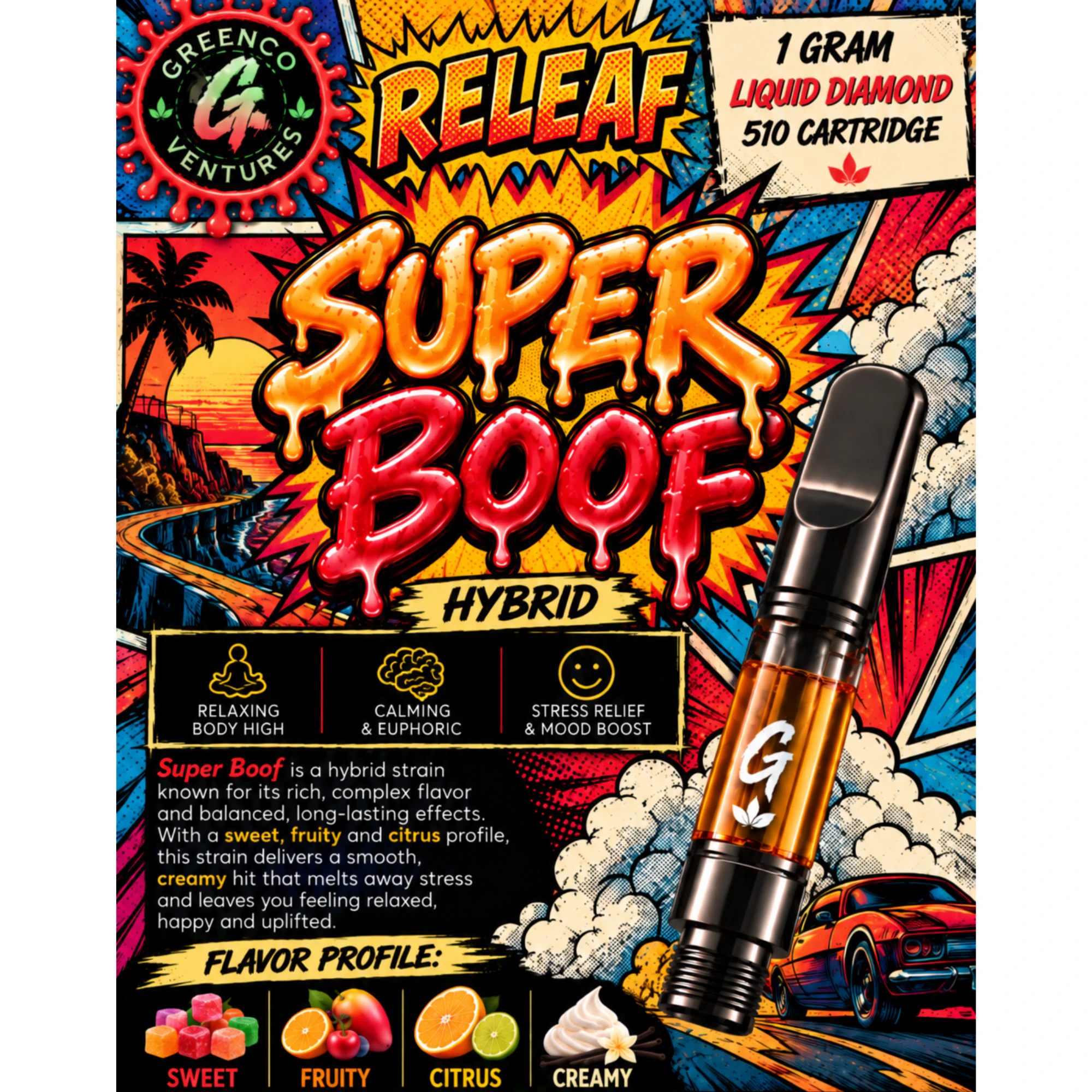 GREENCO - Superboof | 1g Liquid Diamonds | .510 Cart Main Image