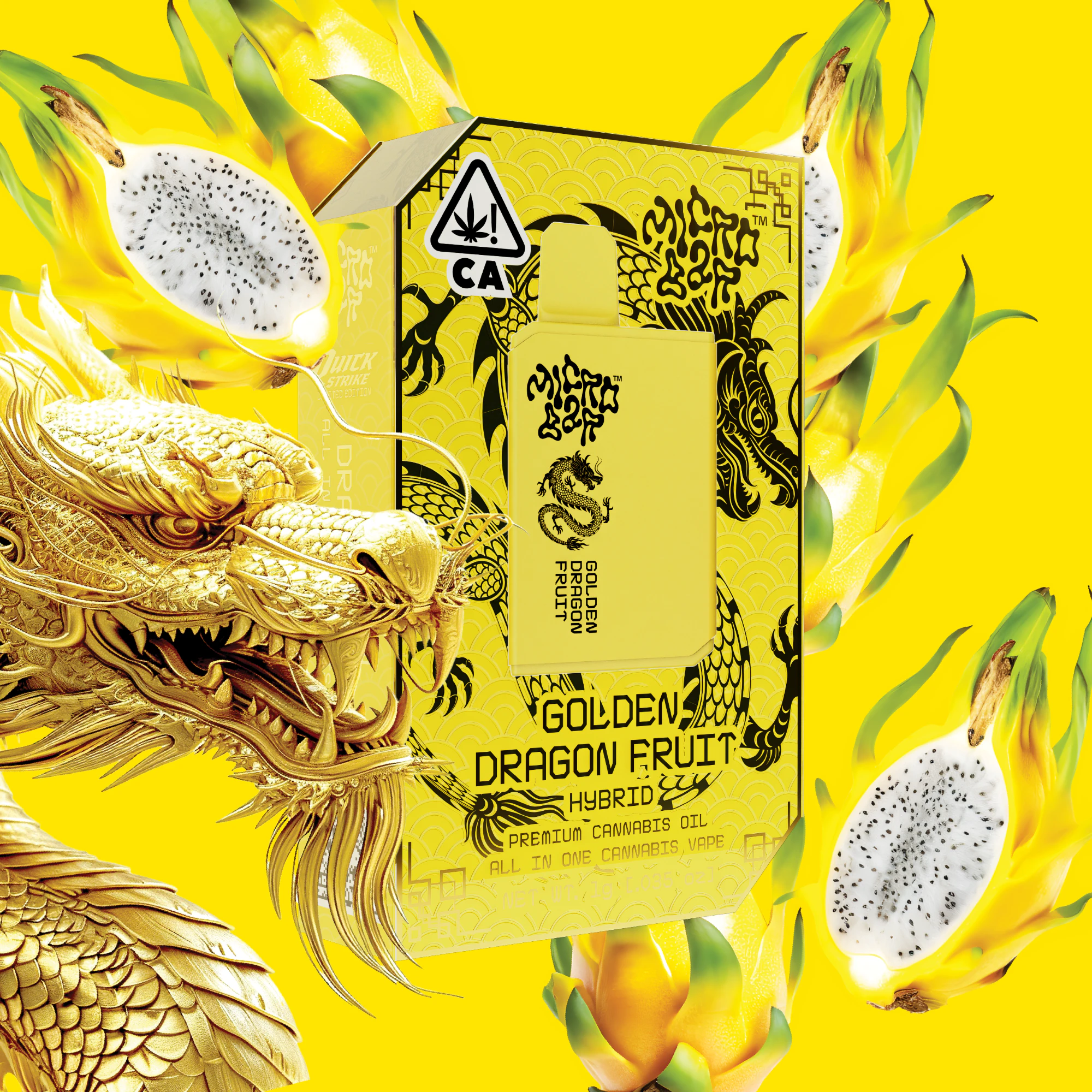 Micro Bar - 1g Golden Dragon Fruit / All-in-One / Micro Bar Main Image