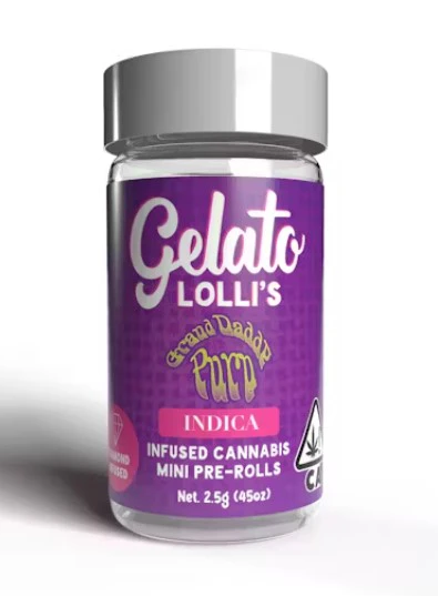 Gelato - Gelato Lollis .6g Granddaddy Purp Pre-Roll 5pk  Main Image