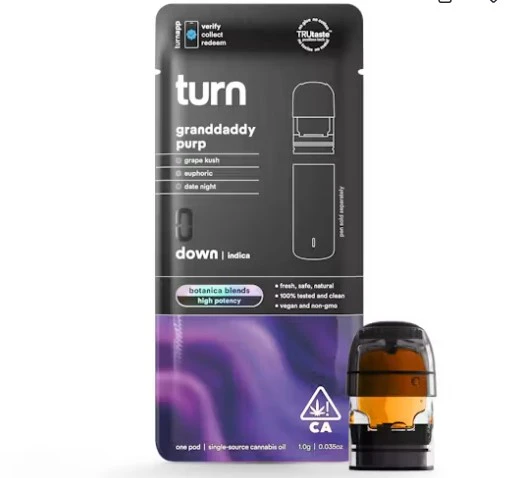 turn - Turn Botanica Pod 1g Granddaddy Purple Main Image