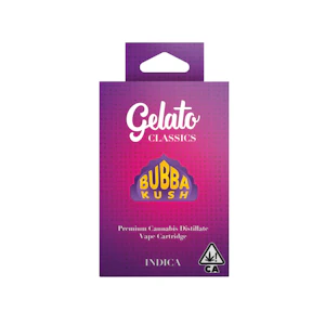 Gelato - GELATO | BUBBA KUSH - 510 THREAD | CARTRIDGE | 1G