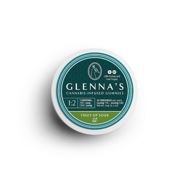 Glenna's - Glenna's - Fruit Up Sour - 100mg 20ct - Edible Main Image
