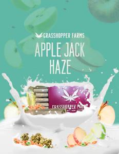 GRASSHOPPER FARMS - Apple Jacks Haze (Infused Pre-Roll)
