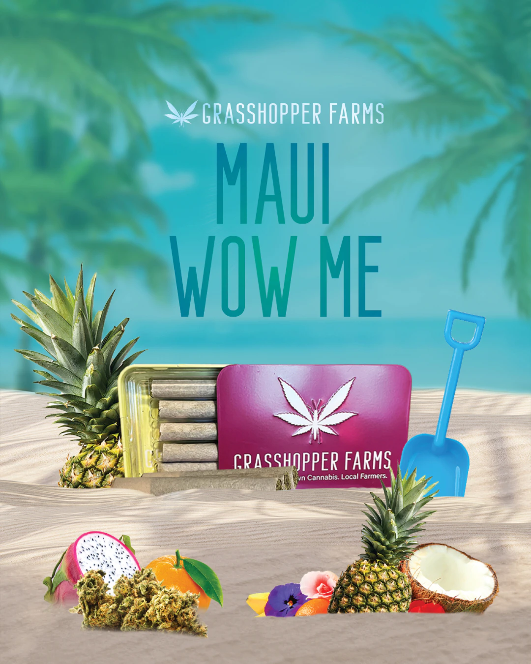 Grasshopper Farms - Maui Wow Me (Infused Pre Roll) Main Image