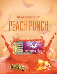 Grasshopper Farms - Peach Punch (5 x 1G Pre Roll)