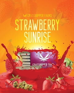 GRASSHOPPER FARMS - Strawberry Sunrise (Infused Pre Roll)