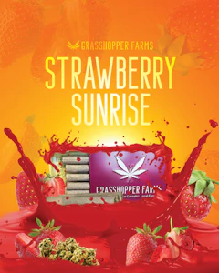 GRASSHOPPER FARMS - Strawberry Sunrise (Infused Pre Roll)