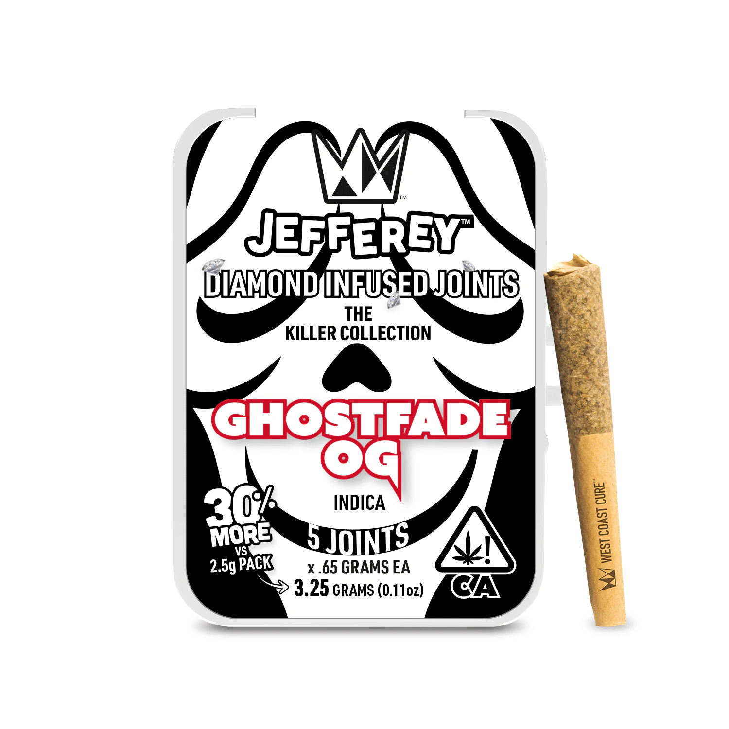 West Coast Cure - WCC | Jefferey | 5 Pack | Ghost Fade OG | .65g Main Image