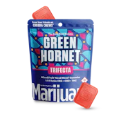 GREEN HORNET - MIXED FRUIT TRIFECTA 1:1:1 THC:CBD:CBG 100 MG GUMMIES