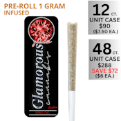 Glitz Glamorous | Fire OG | 1 G Infused Preroll | 12 Unit Case