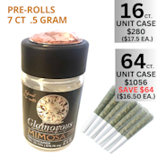 Glitz Glamorous | Mimosa | .5 G Infused Preroll 7 Count | 16 Unit Case