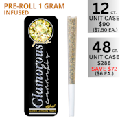 Glitz Glamorous | Super Lemon Haze | 1 G Infused Preroll | 12 Unit Case