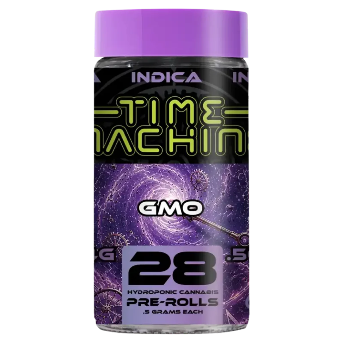 Time Machine - GMO (I) | .5g 28 Pack Prerolls | Time Machine Main Image