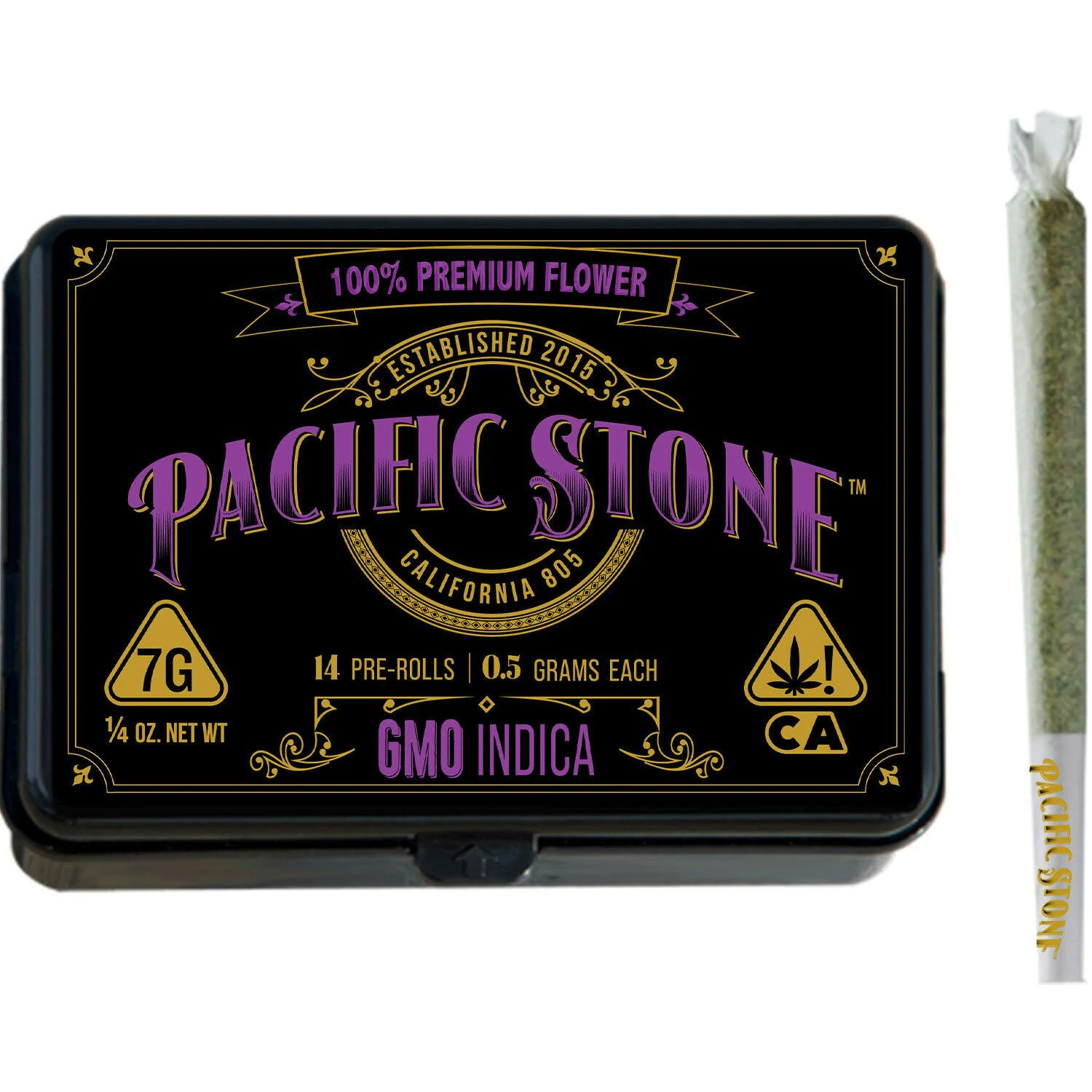 Pacific Stone - Pacific Stone - 0.5g 14pk (7g) Pre-Roll Pack - GMO Main Image