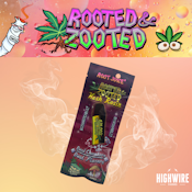 Rooted & Zooted Hash Rosin Disposable LA Kush Cake/GMO 1g