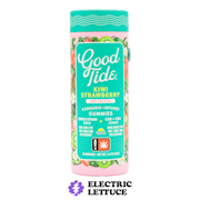 Good Tides Kiwi Strawberry THC : CBD : CBG Solventless Hash Gummies 100mg