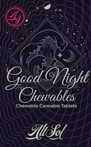 ALTERNATIVE SOLUTIONS - Triple Burger 20 MG Good Night Indica Chewable Tablets