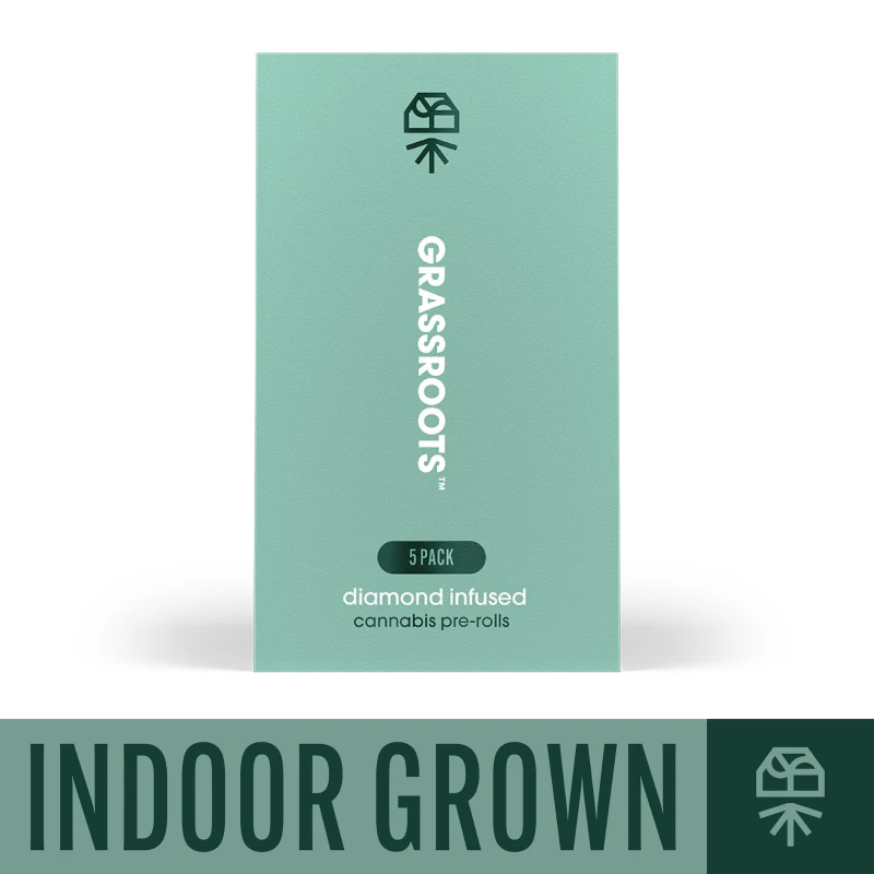 Grassroots - Grassroots | Mimosa Kush Mints 5pk | Diamond Infused | 2g Main Image