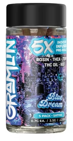 Infused Prerolls - Blue Dream - 5PK - 3.5G