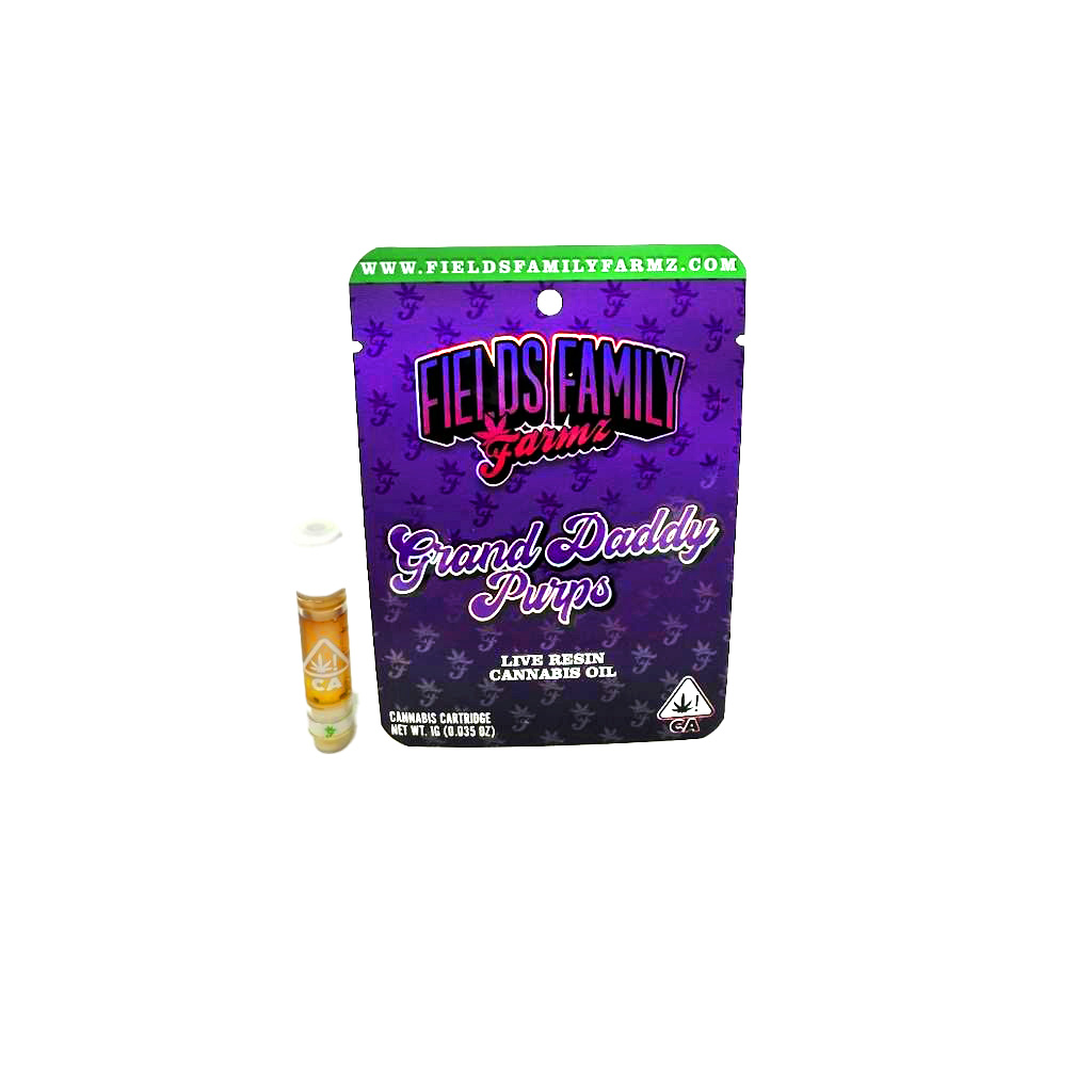 Fields Family Farmz Grand Daddy Purps Live Resin Cartridge 1.0g